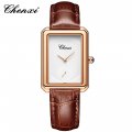 Square watch for women genuine leather belt women's watch thin waterproof watch fashion simple three-pin small square fashion qu