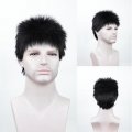 New Men's Short Hair Fluffy Burr Multi-color Chemical Fiber Wig