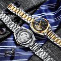 Sun, Moon and Stars Automatic Skeleton Watch Men's Mechanical Watch