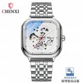 CHENXI new square hollow automatic mechanical watch for men