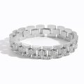 Hiphop full diamond domineering heavy industry bracelet 16mm men's hip-hop jewelry personality all-match tank bracelet bracelet
