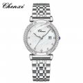 Chenxi new diamond calendar watch for women waterproof quartz watch mother-of-pearl dial watch