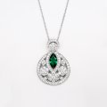 Hot Sale Luxury Emerald Set S925 Sterling Silver