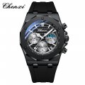Chenxi multifunctional watch for men, three-eye six-pin cross-border live source manufacturer, silicone calendar waterproof quar