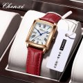 Square Watch Women's Fashion Genuine Leather Waterproof Watch Quartz Watch