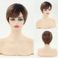 New Women's fashion short Straight Hair Oblique Bangs Temperament short Wave wave Chemical Fiber Wig