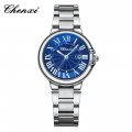 Chenxi Roman Couple Calendar Blue Pink White Steel Waterproof Luminous Classic Spherical Quartz Watch
