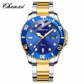 Men's fashion waterproof quartz watch factory direct sale steel band wholesale magnifying glass calendar watch