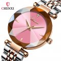 Chenxi women's fashion watch women's diamond glass face waterproof quartz watch