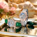 Chenxi popular watch for women solid steel strap ladies fashion with diamond hollow automatic mechanical watch waterproof lumino
