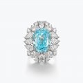 Fashion high-end jewelry 925 silver Paraiba ring